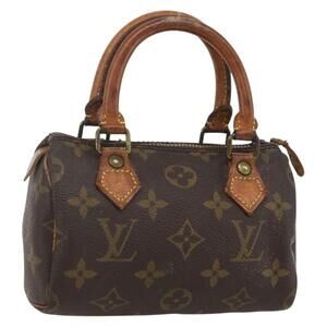 LOUIS VUITTON Monogram Mini Speedy Hand Bag M41534 LV Auth 159593
